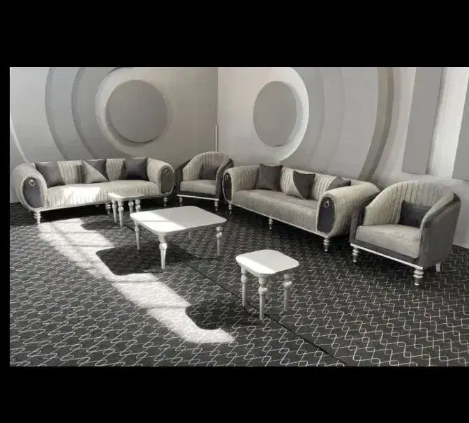 مبلمان چستر چوب پارچه خور .مبل نازلی|مبلمان خانگی و میز عسلی|خرمآباد, |دیوار