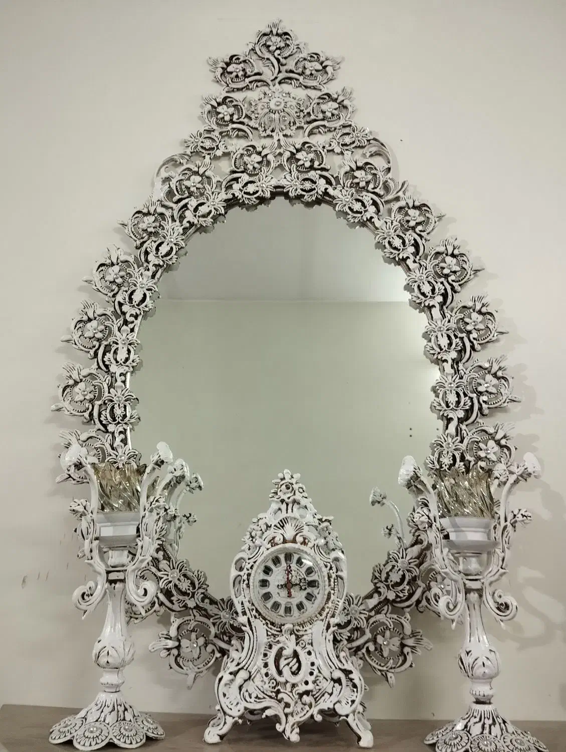 آینه و شمعدان|صنایع دستی و سایر لوازم تزئینی|فولادشهر, فولادشهر|دیوار