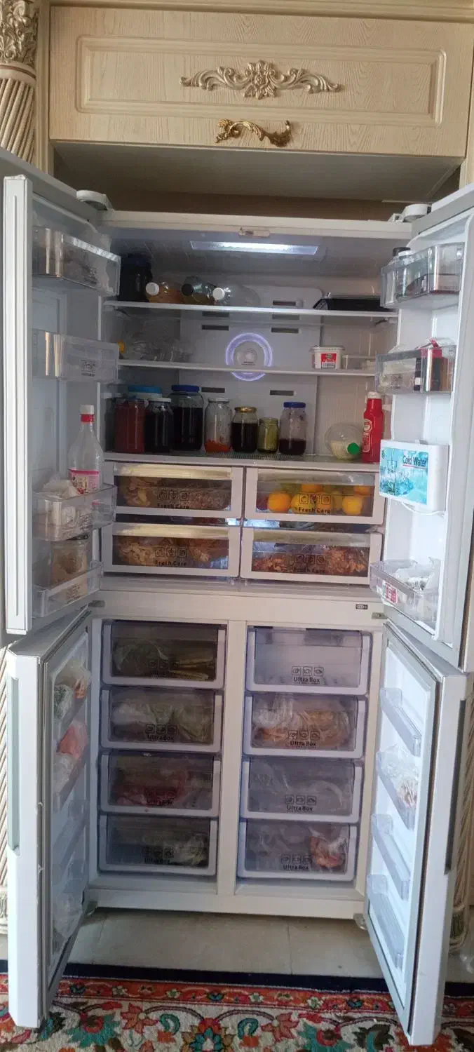 یخچال فریزر چهار درب تکنو سان|یخچال و فریزر|طرقبه, |دیوار