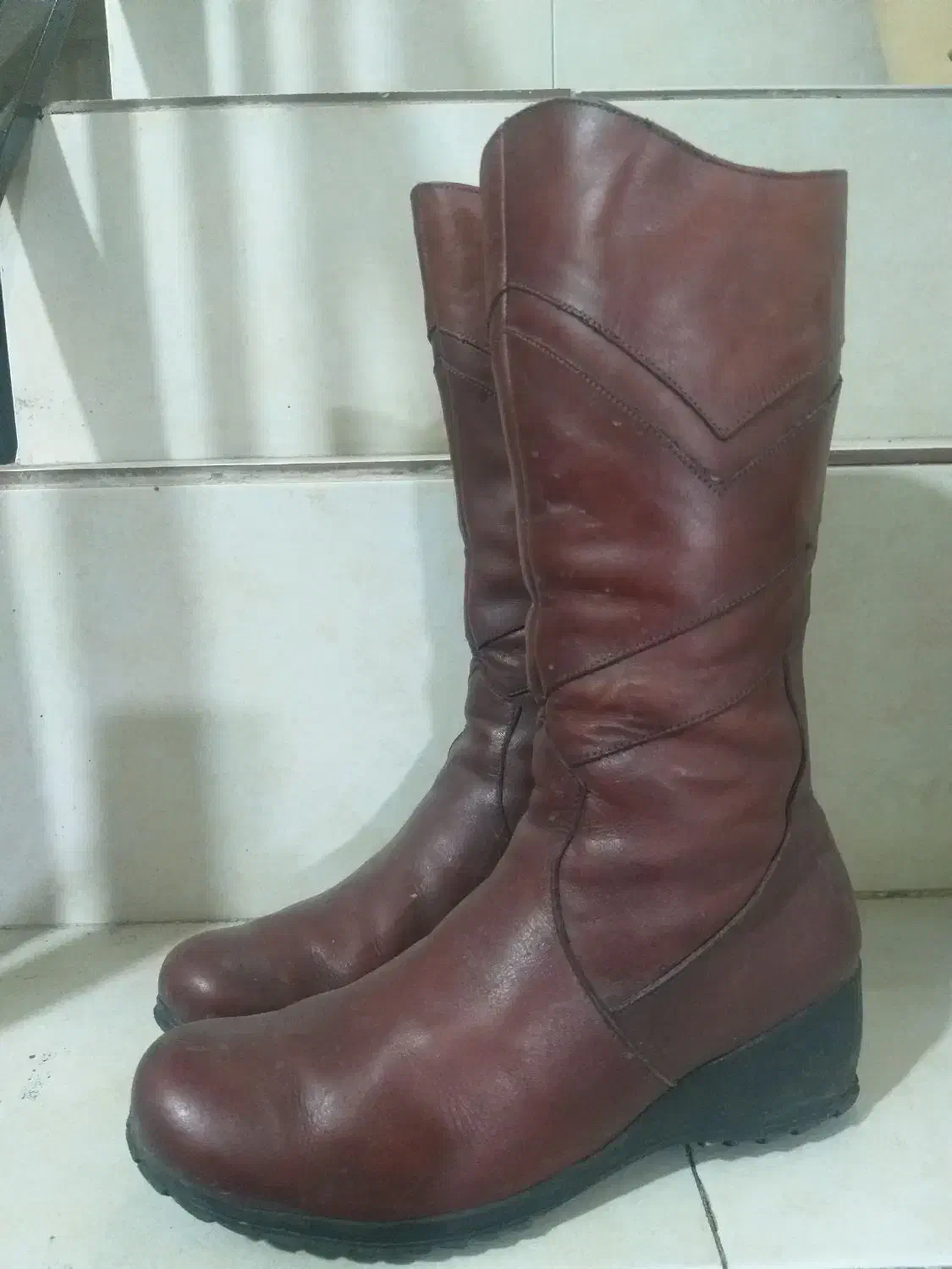 بوت چرم سایز ۳۸|کیف، کفش، کمربند|تهران, امیریه|دیوار