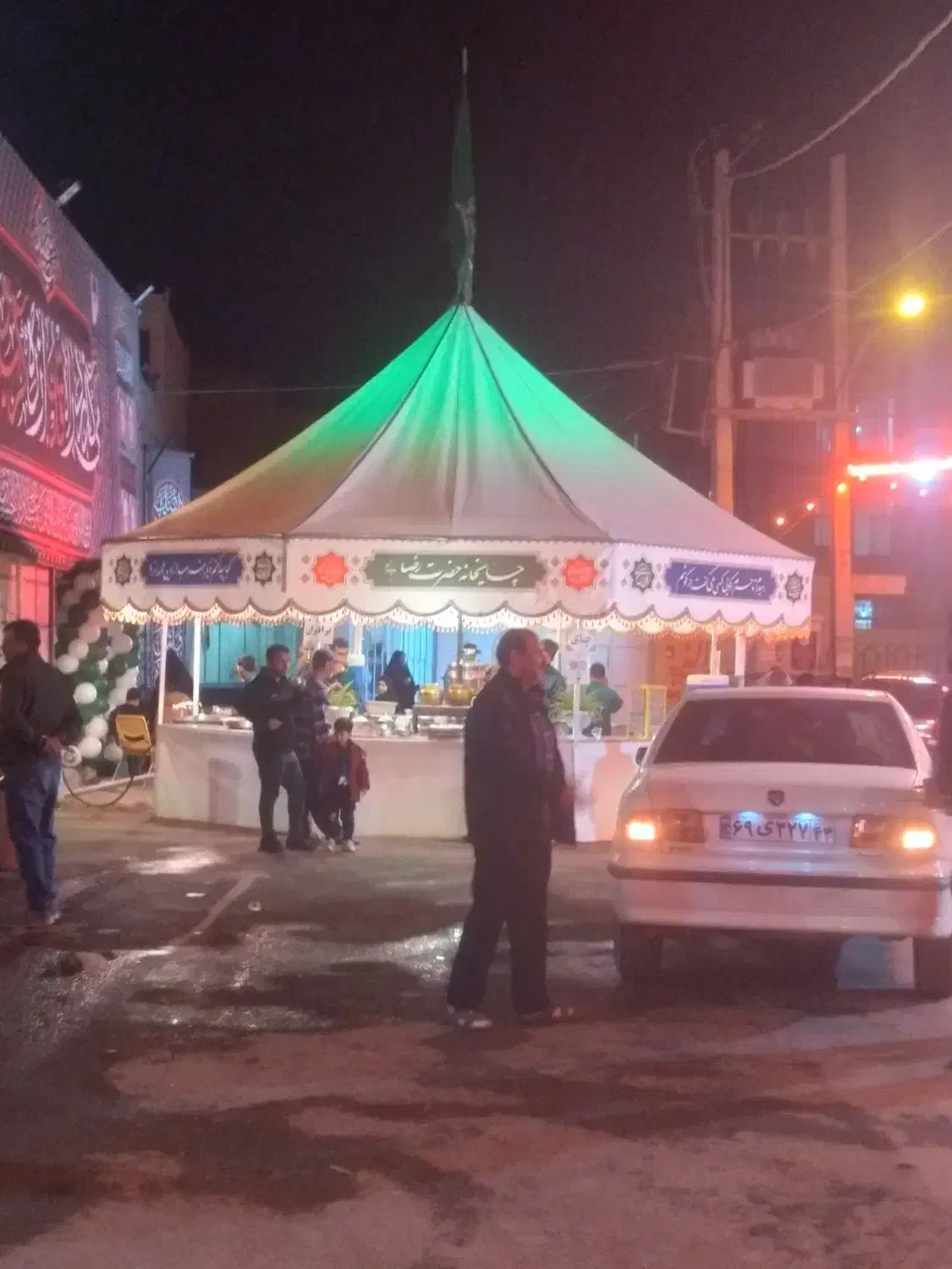 کرایه وفروش انواع موکب ،وسایل ،پارچه نوشته ، مذهبی|خدمات پذیرایی، مراسم|ابریشم, |دیوار