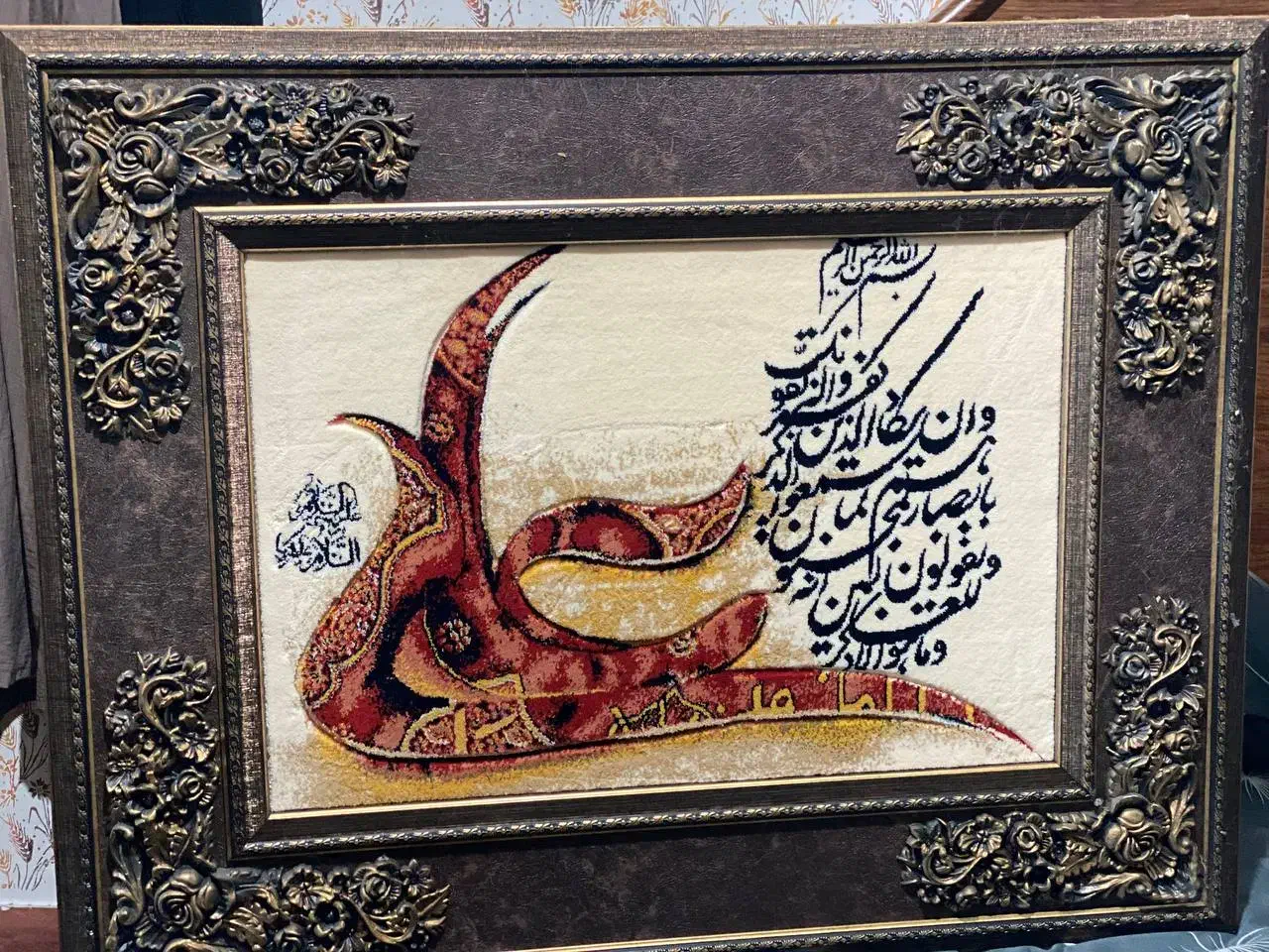 تابلو فرش فرش زیبا سالم و تمیز|تابلو فرش|ماسال, |دیوار