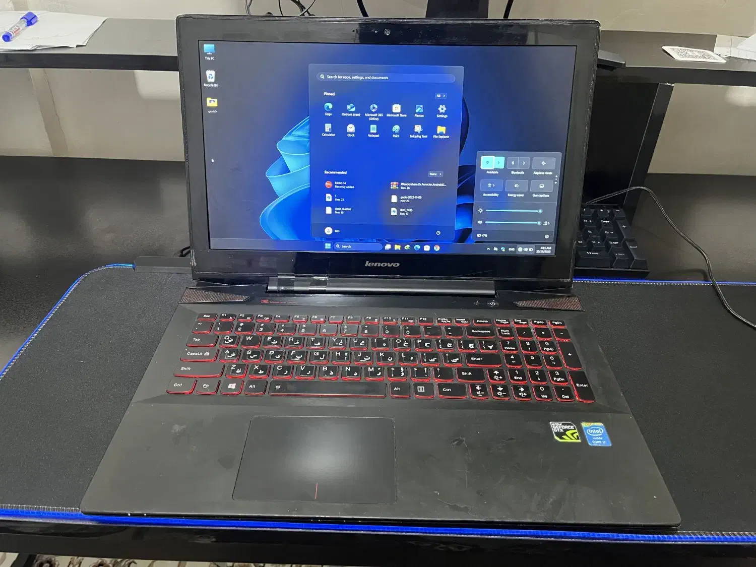 لپتاب گیمینگ لنوو y50-70|رایانه همراه|تهران, نعمت‌آباد|دیوار