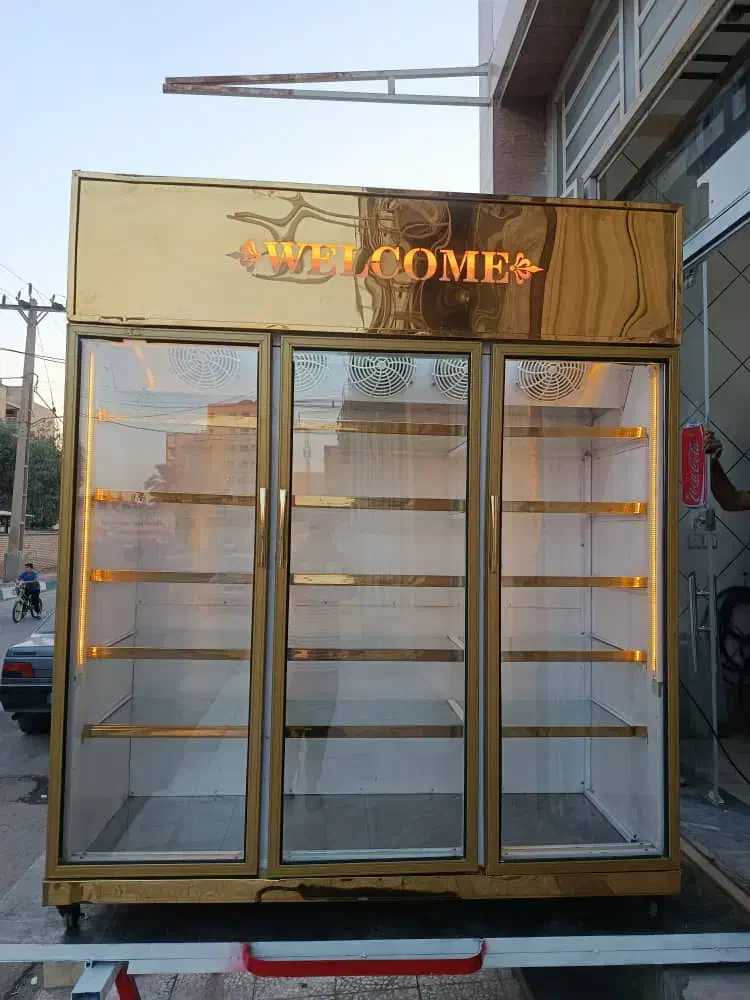 یخچال ویترینی 3درب یک سمت نما طلایی|فروشگاه و مغازه|اهواز, فرهنگ شهر|دیوار