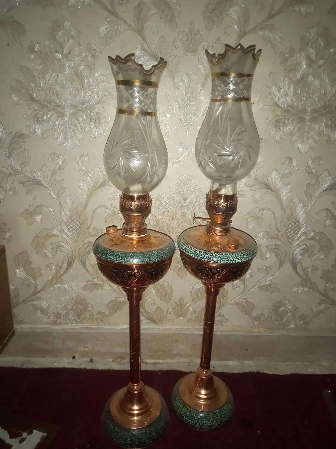 چراغ نفتی|صنایع دستی و سایر لوازم تزئینی|باسمنج, |دیوار