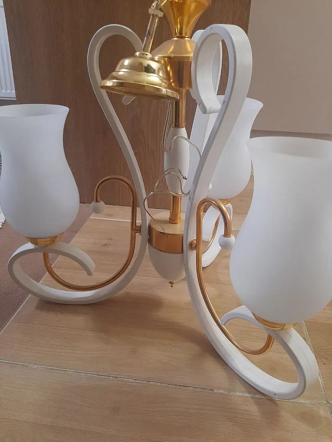 لوستر سه شعله|لوستر و چراغ آویز|ارومیه, |دیوار