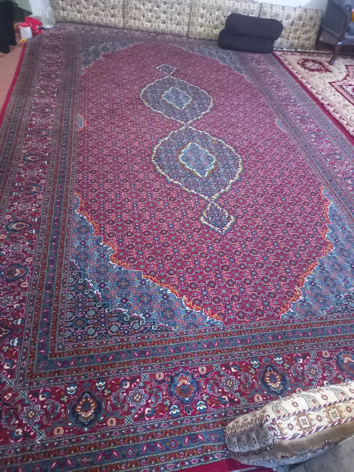 فرش ماسی درهم|فرش|سنندج, |دیوار