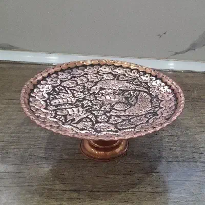 دو عددظرف شیرینی خوری مسی|ظروف سرو و پذیرایی|خوی, |دیوار