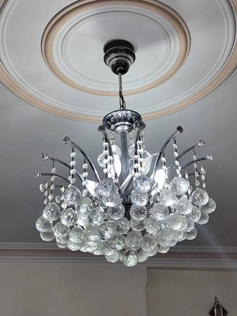 لوستر کریستال|لوستر و چراغ آویز|ری, منصوریه منگل|دیوار