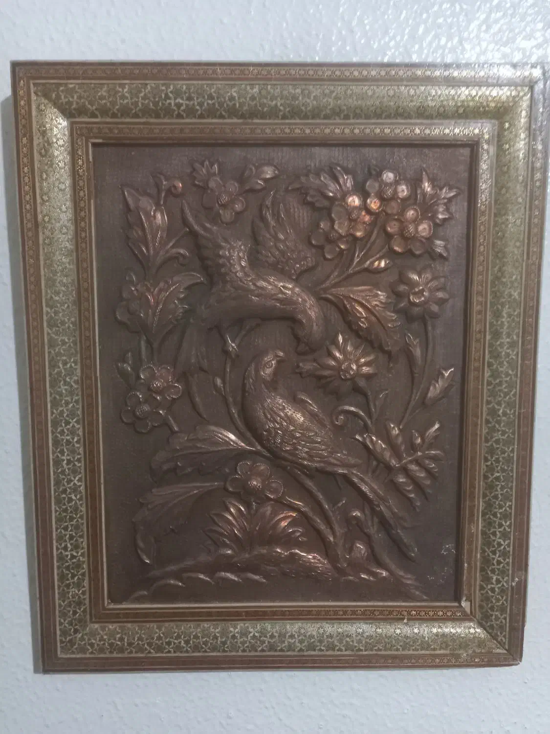 تابلو مسی برجسته هنر دست بینظیر|تابلو، نقاشی، عکس|شاهینشهر, فردوسی|دیوار