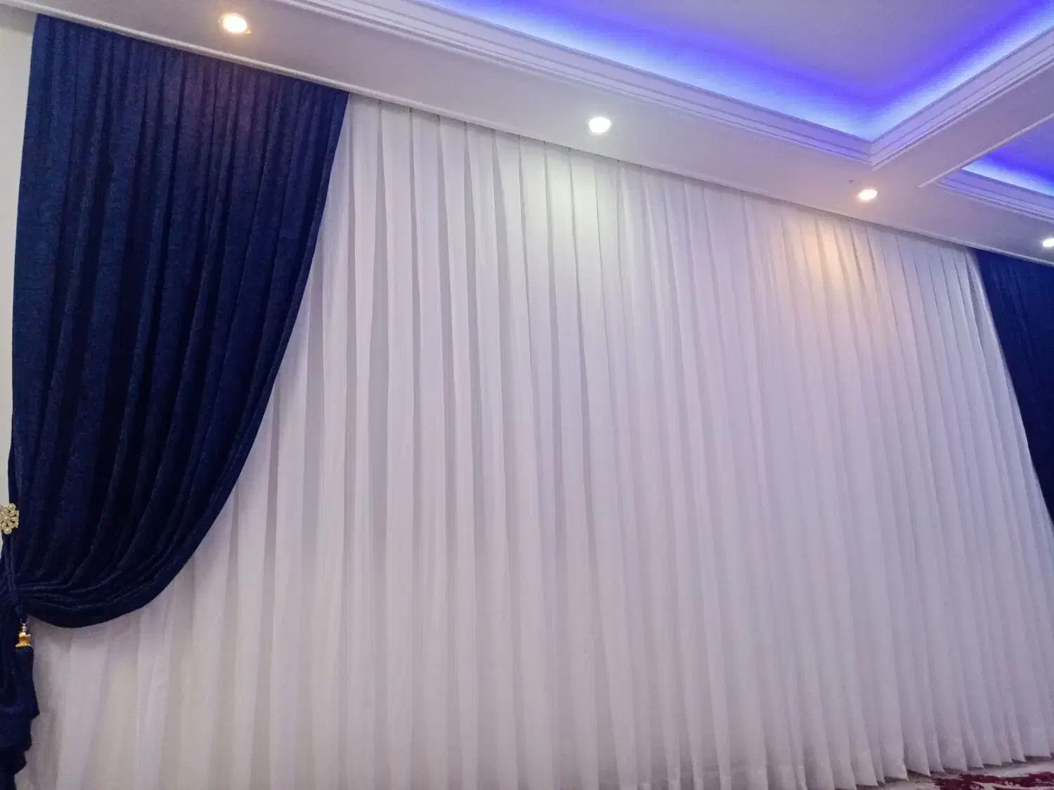 پرده شاین دار حریر|پرده، رانر، رومیزی|چناران, |دیوار