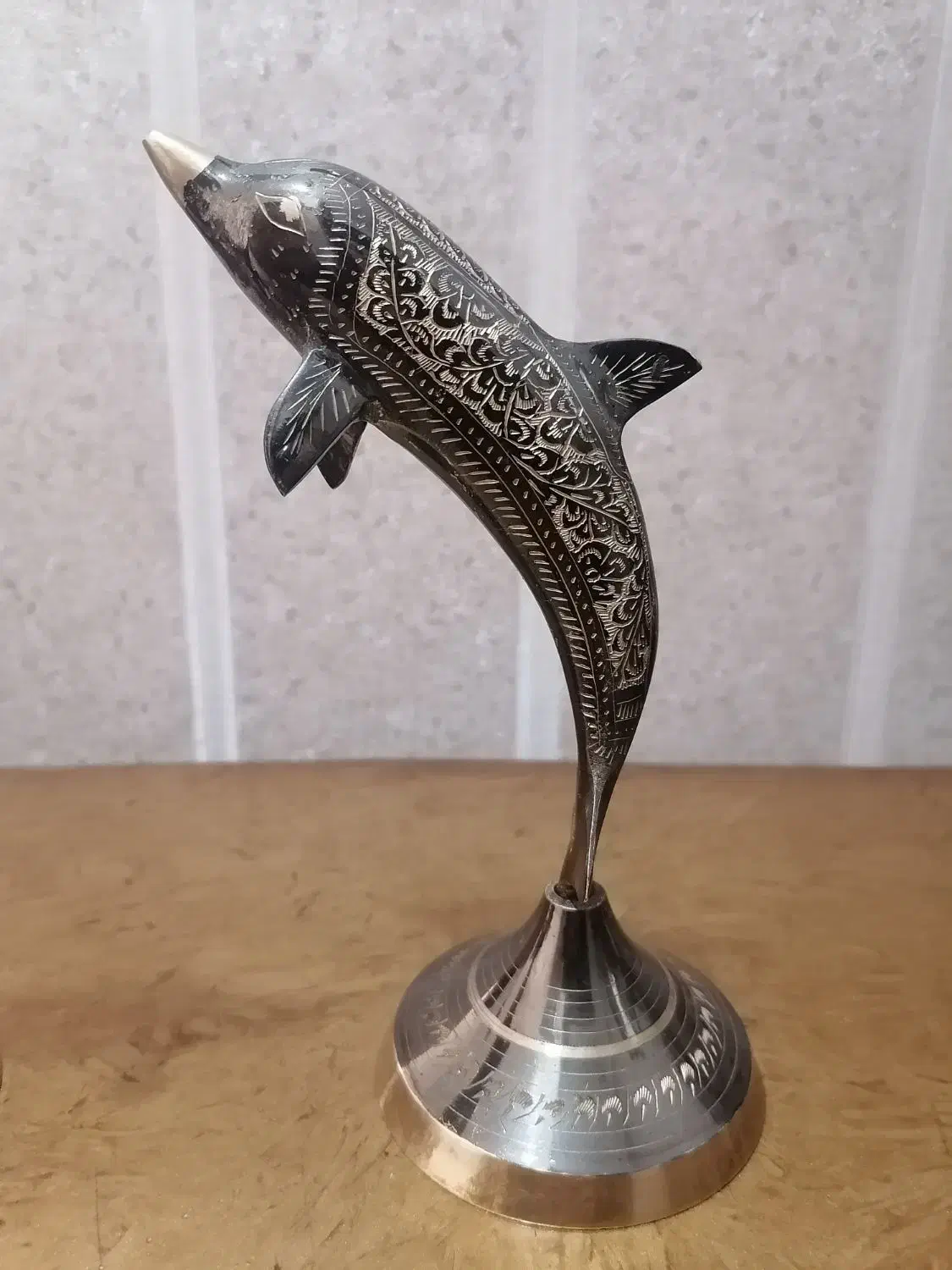 جفت دلفین برنز هندی قلمکاری برنزی|کلکسیون اشیاء عتیقه|قم, پردیسان|دیوار