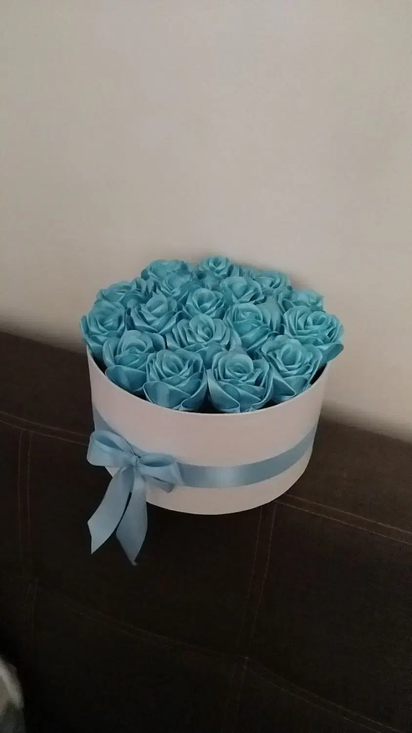 باکس گل ربانی آبی|گل مصنوعی|تربتحیدریه, حسنی بالا|دیوار