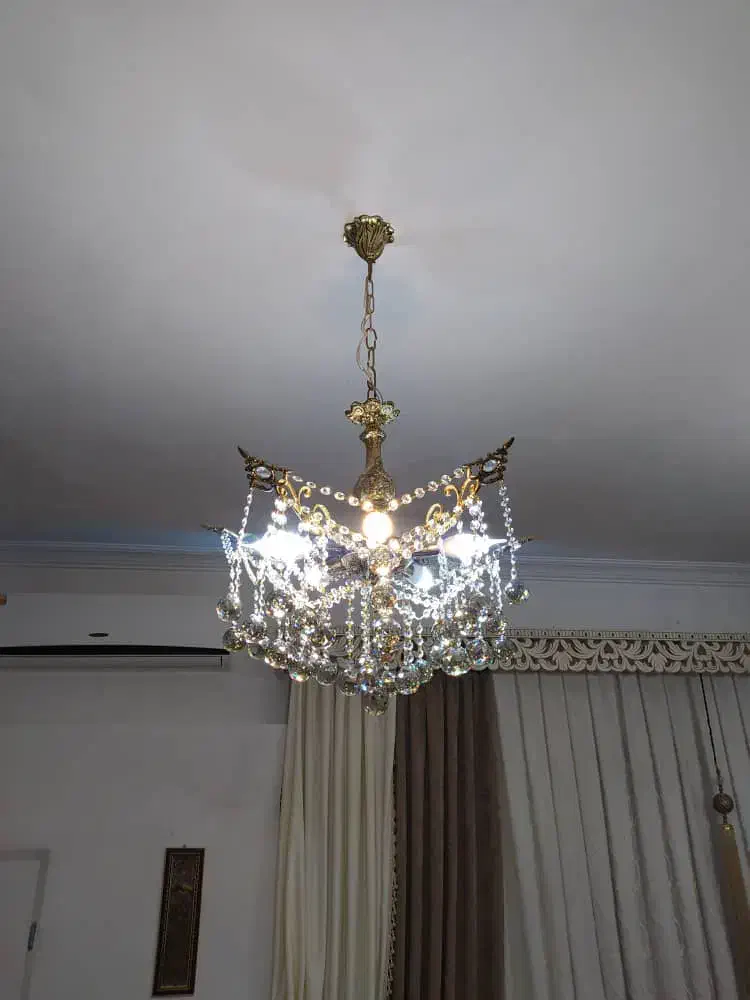 لوستر برنز و فلزی|لوستر و چراغ آویز|ماکو, |دیوار