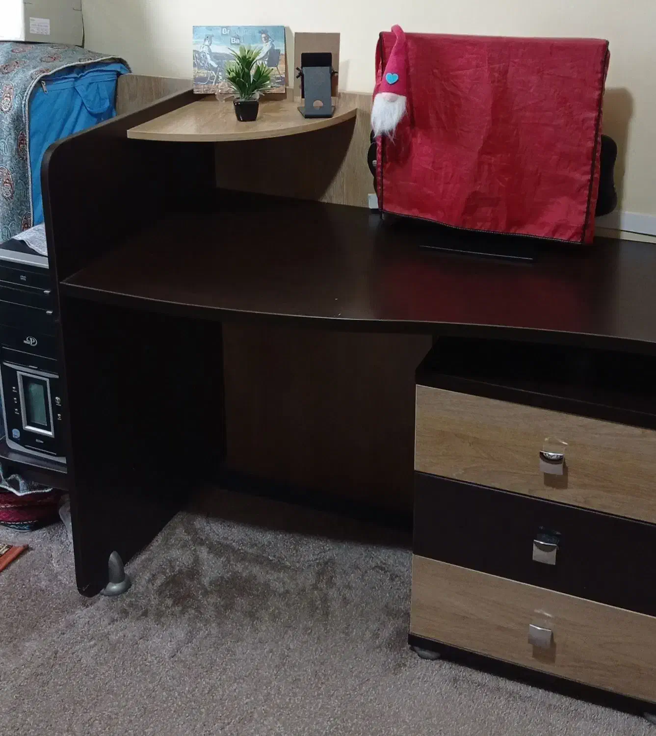 میز تحریر ام دی اف  شیک و تمیز با سه کشو جادار|میز تحریر و کامپیوتر|تهران, شهرک ولیعصر جنوبی|دیوار