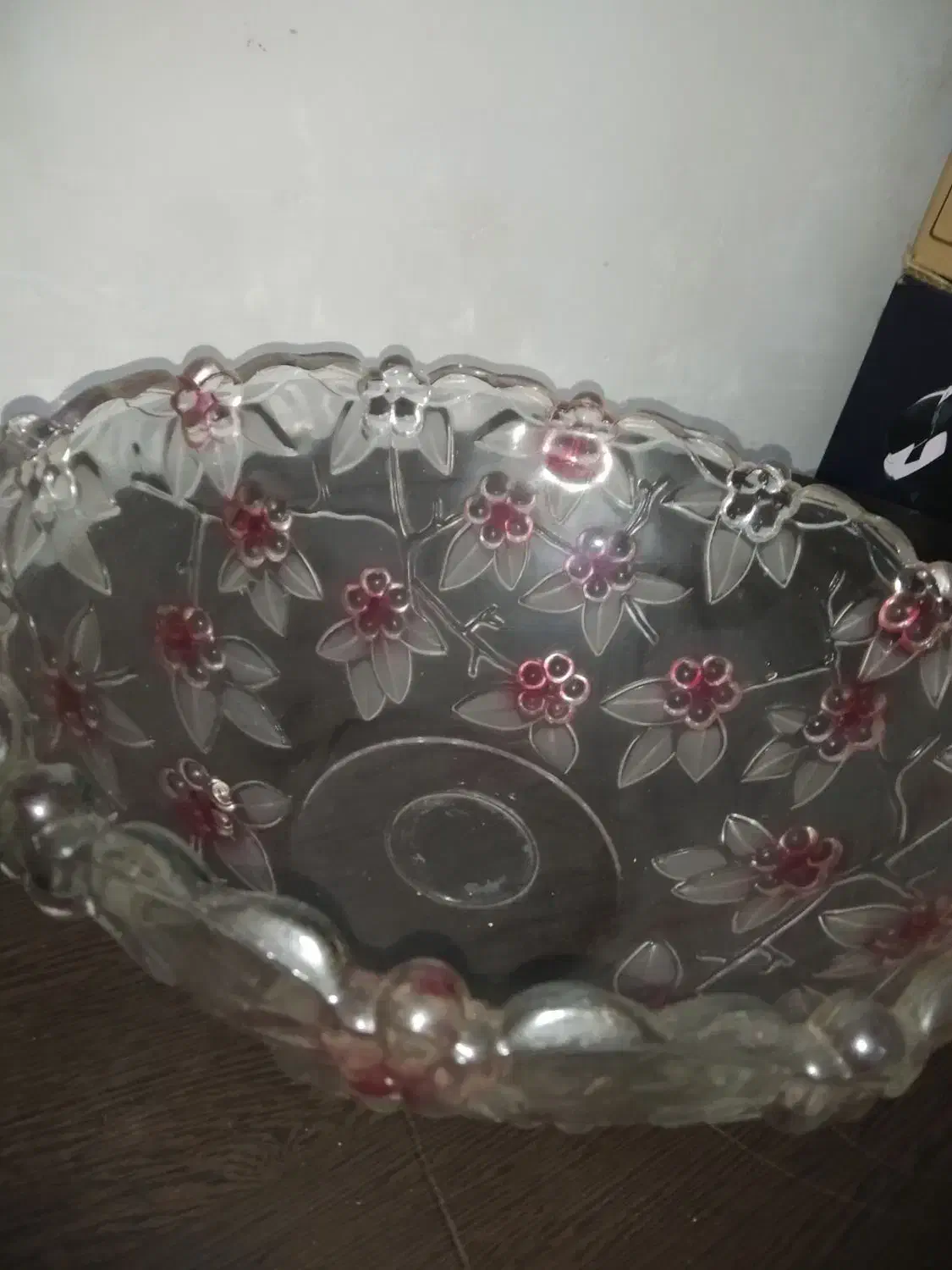 میوه خوری کریستال طرح گل|ظروف سرو و پذیرایی|رشت, اسماعیل آباد|دیوار