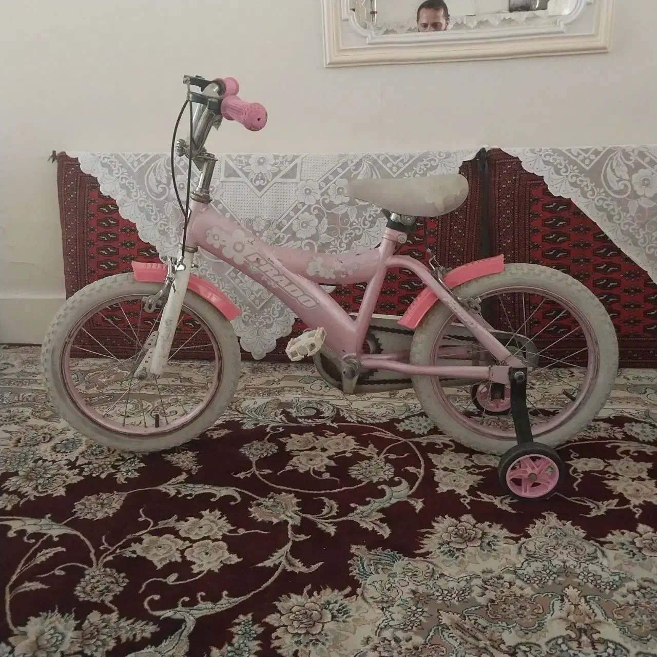 یک عدد دوچرخه صورتی سالم مرتب|دوچرخه، اسکیت، اسکوتر|اسلام‌شهر, مطهری|دیوار