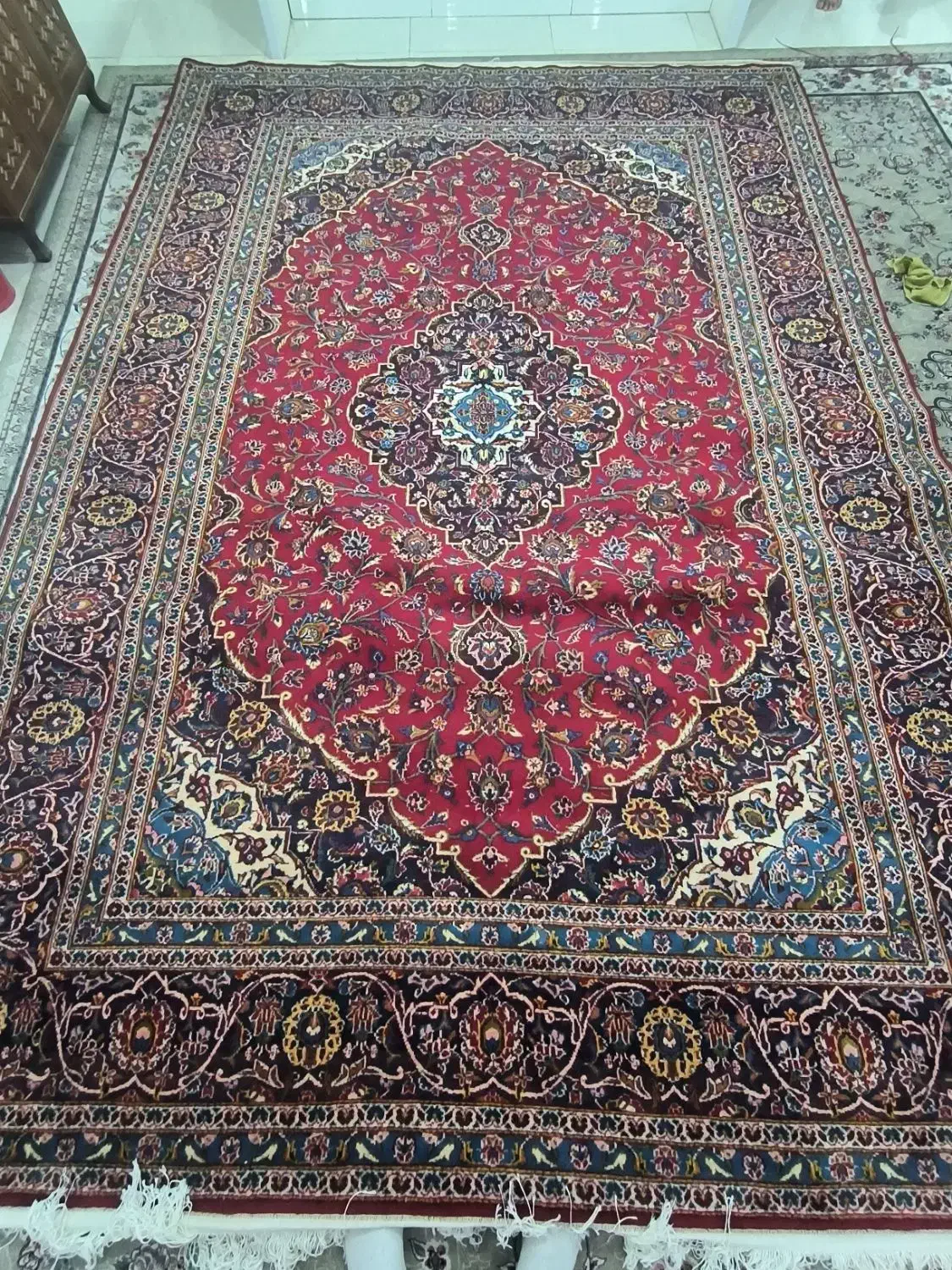 فرش دستباف ۹ متری جفت(دو تخته)|فرش|ری, ظهیرآباد|دیوار