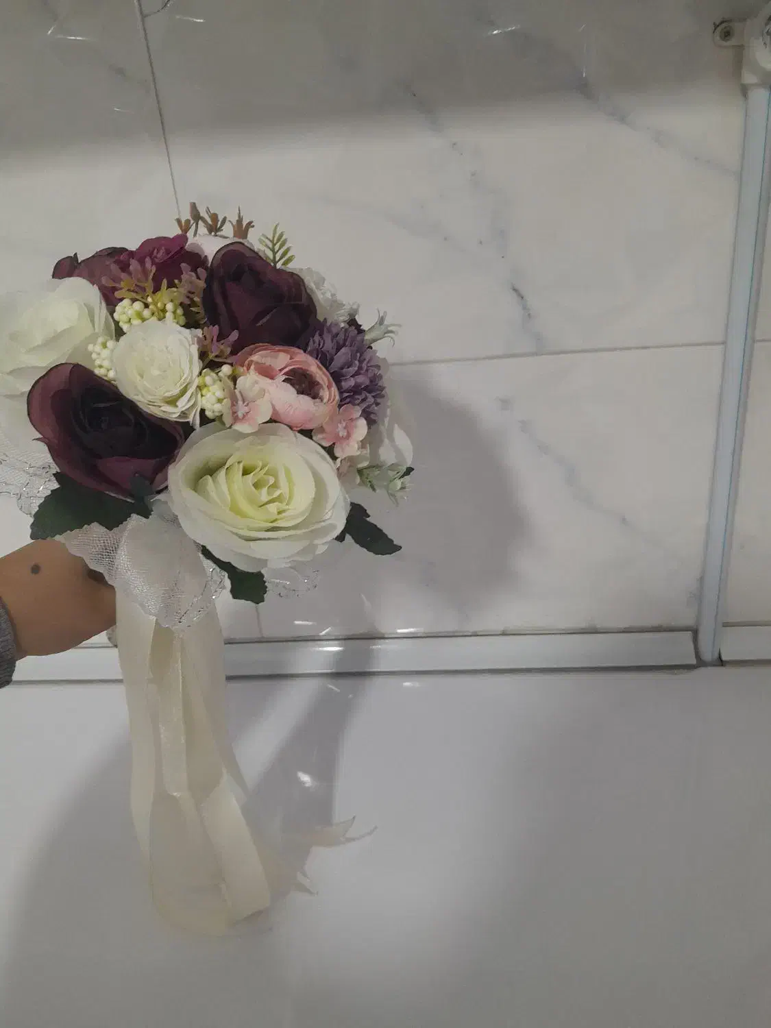 دسته گلهای عروس|گل مصنوعی|یامچی, |دیوار