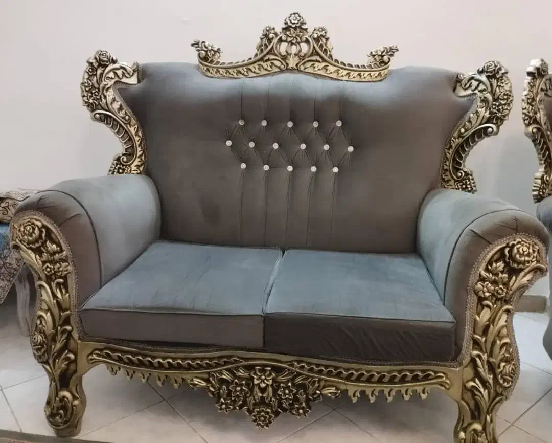 مبل استیل یا سلطنتی ۷نفره|مبلمان خانگی و میز عسلی|تنکابن, |دیوار