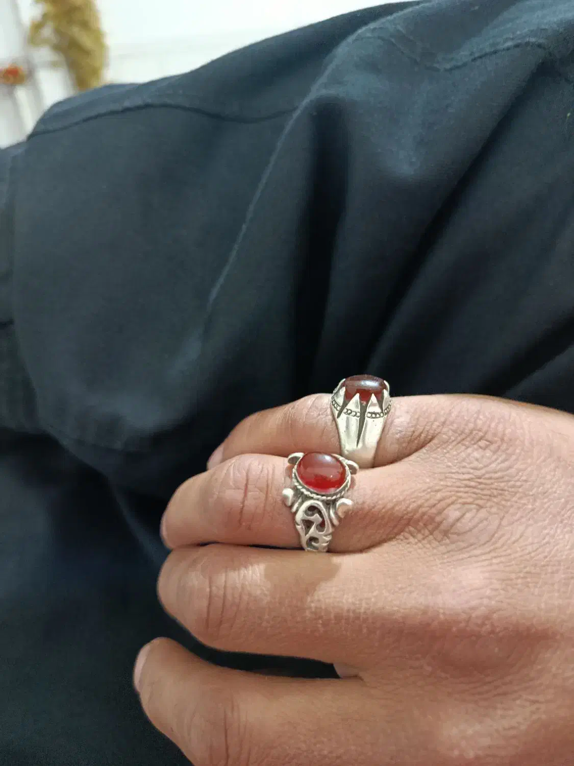 دوعددانگشترنقره|جواهرات|نورآباد, |دیوار