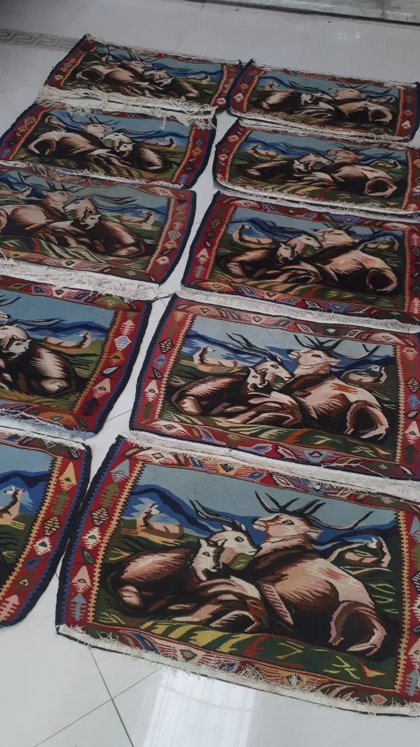 ده عدد گلیم دستباف سنه سنندج|گلیم، جاجیم، گبه|تهران, پاسداران|دیوار