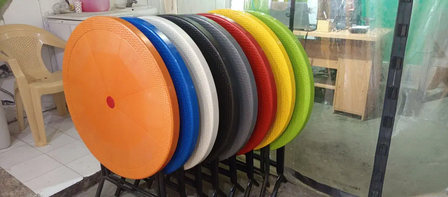 میز گرد تاشو|میز و صندلی غذاخوری|اهواز, ناحیه صنعتی کارون|دیوار