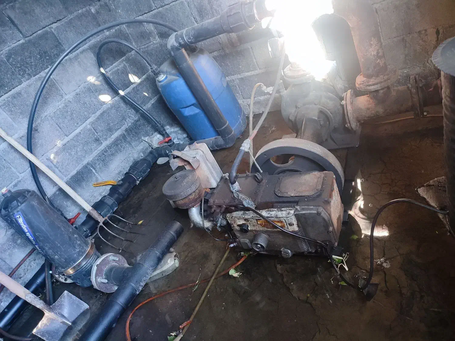 موتور تیلر ژاپن 14.5 دیزلی و پمپ حلزونی 4 اینچ|ابزارآلات|مشگین شهر, |دیوار