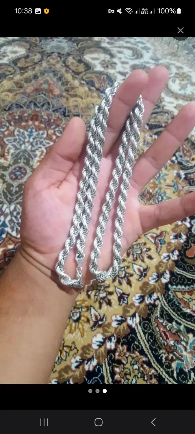 زنجیر نقره تنابی|جواهرات|تهران, آرژانتین|دیوار