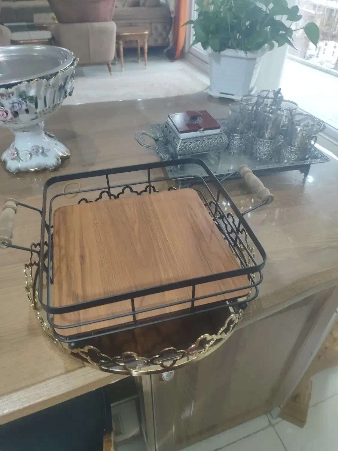 سینی|ظروف سرو و پذیرایی|جوانرود, |دیوار