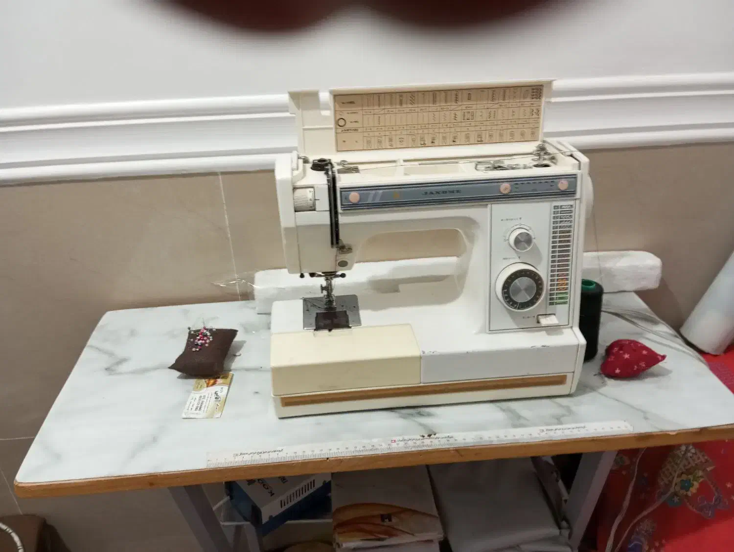 چرخ ژانومه 829|چرخ خیاطی و ریسندگی|خورموج, |دیوار