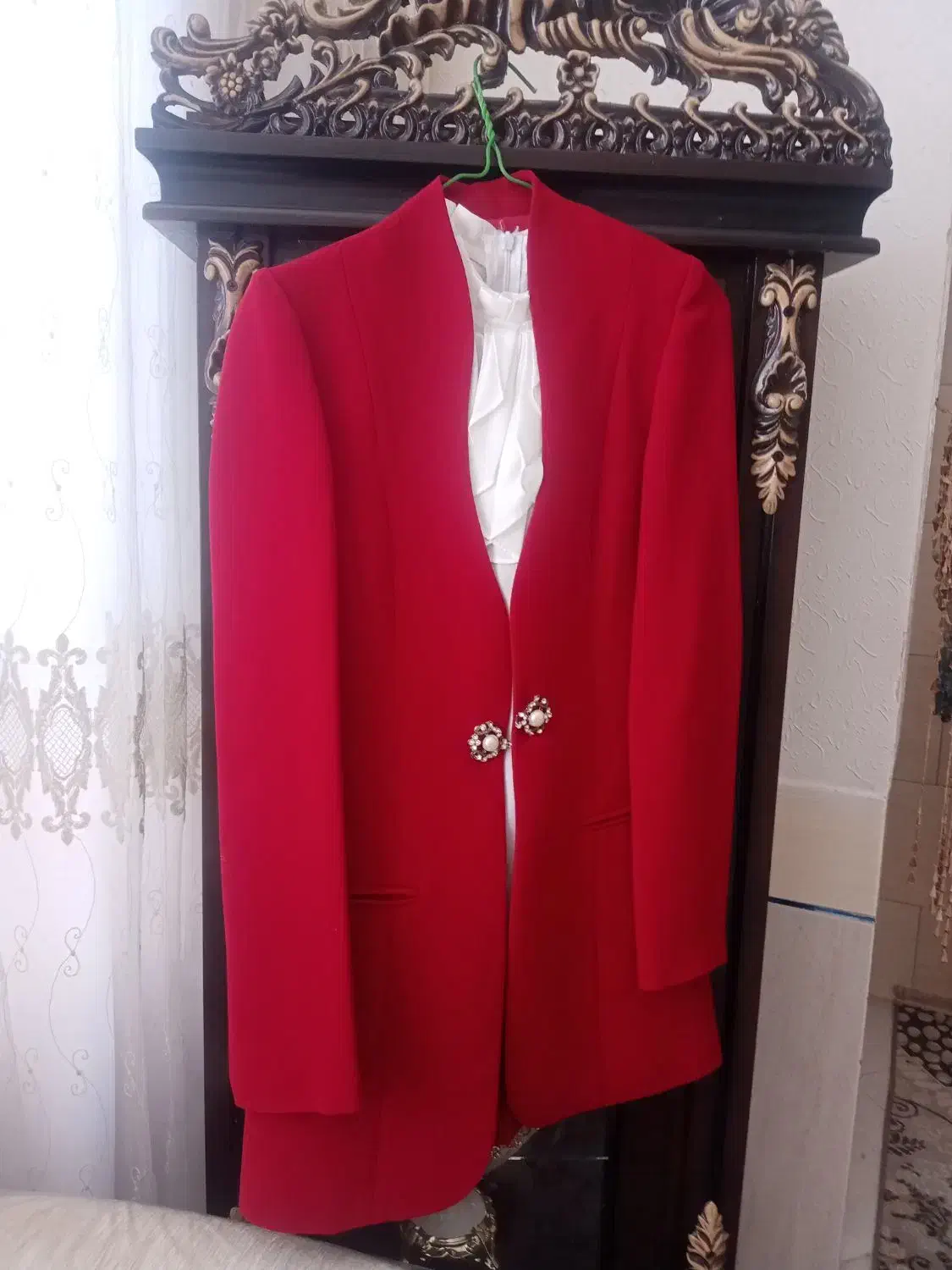 کت وشلوار مجلسی کرپ مازاراتی|لباس|حبیب آباد, |دیوار