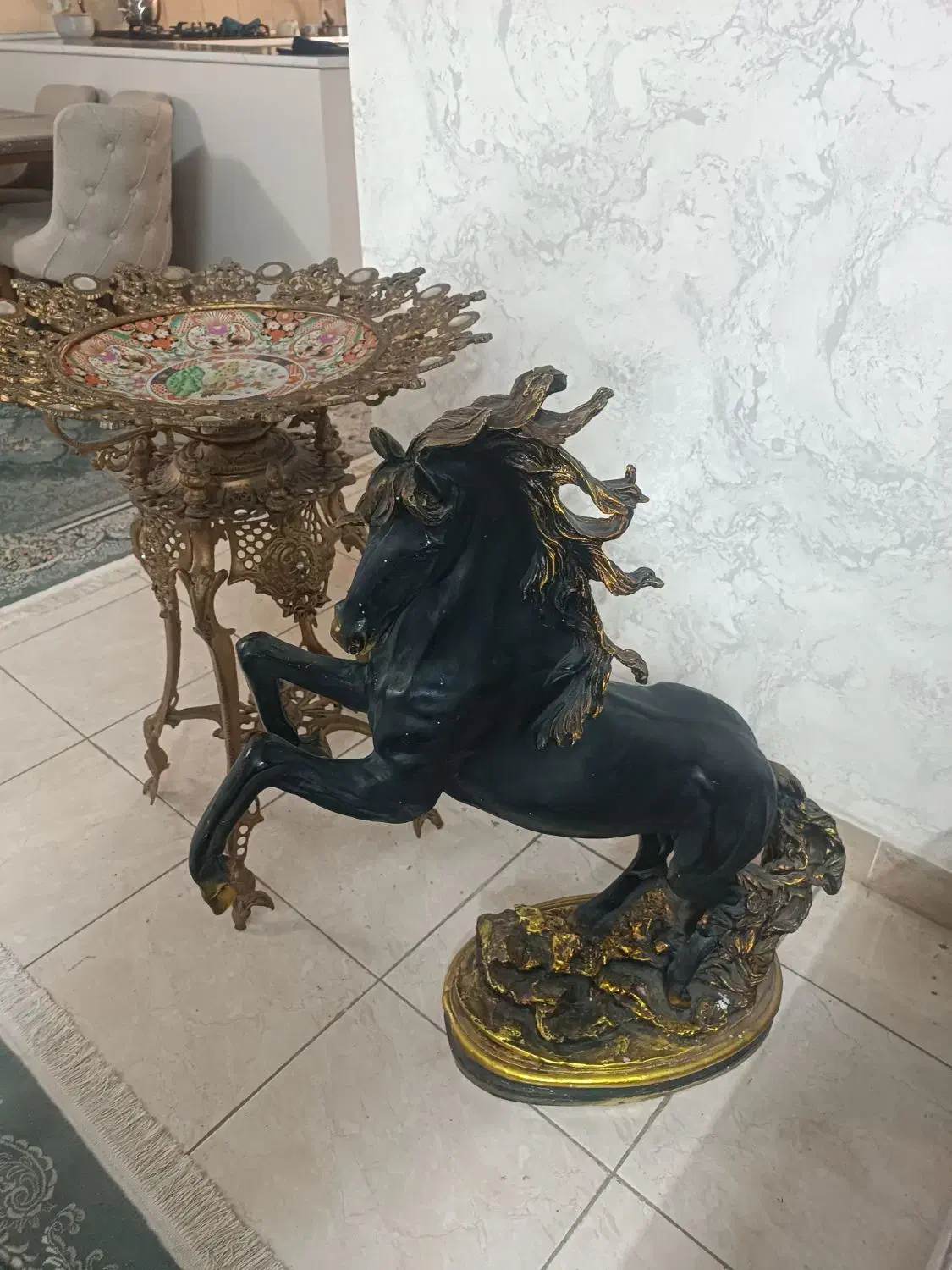 میوه خوری برنز سالم   دکوری اسب|مجسمه، تندیس، ماکت|اسلام‌شهر, شهرک واوان|دیوار