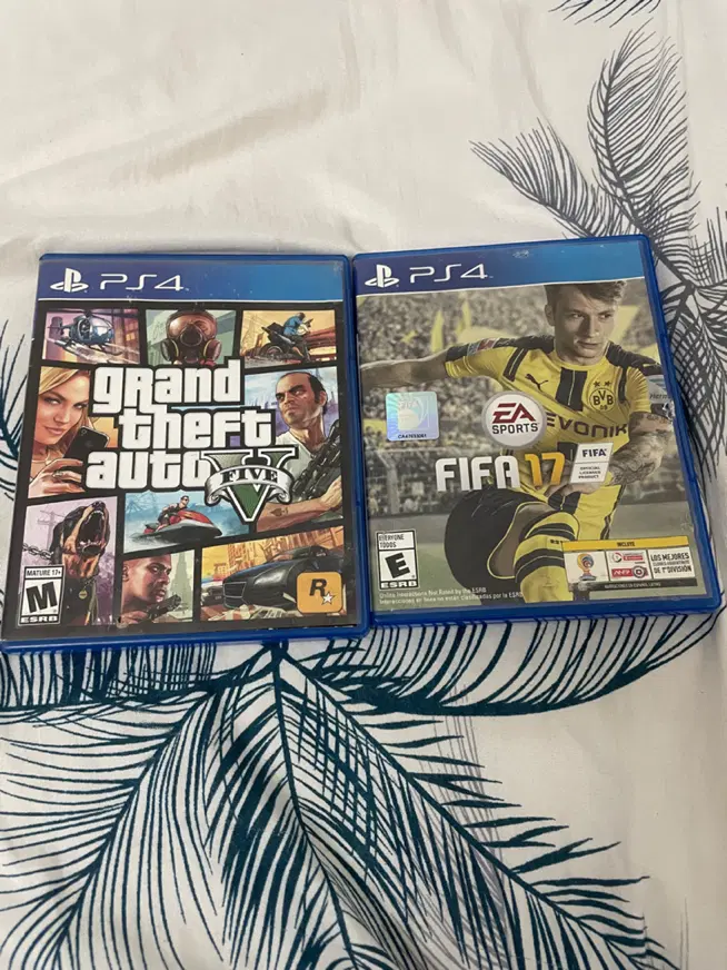 دو عدد بازی PS4در حد نو GTA V و FIFA17|کنسول، بازی ویدئویی و آنلاین|کرمانشاه, |دیوار