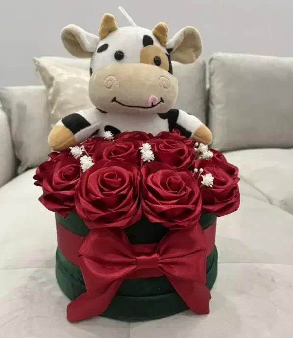 باکس گل های روبانی با عروسک|اسباببازی|اردبیل, |دیوار