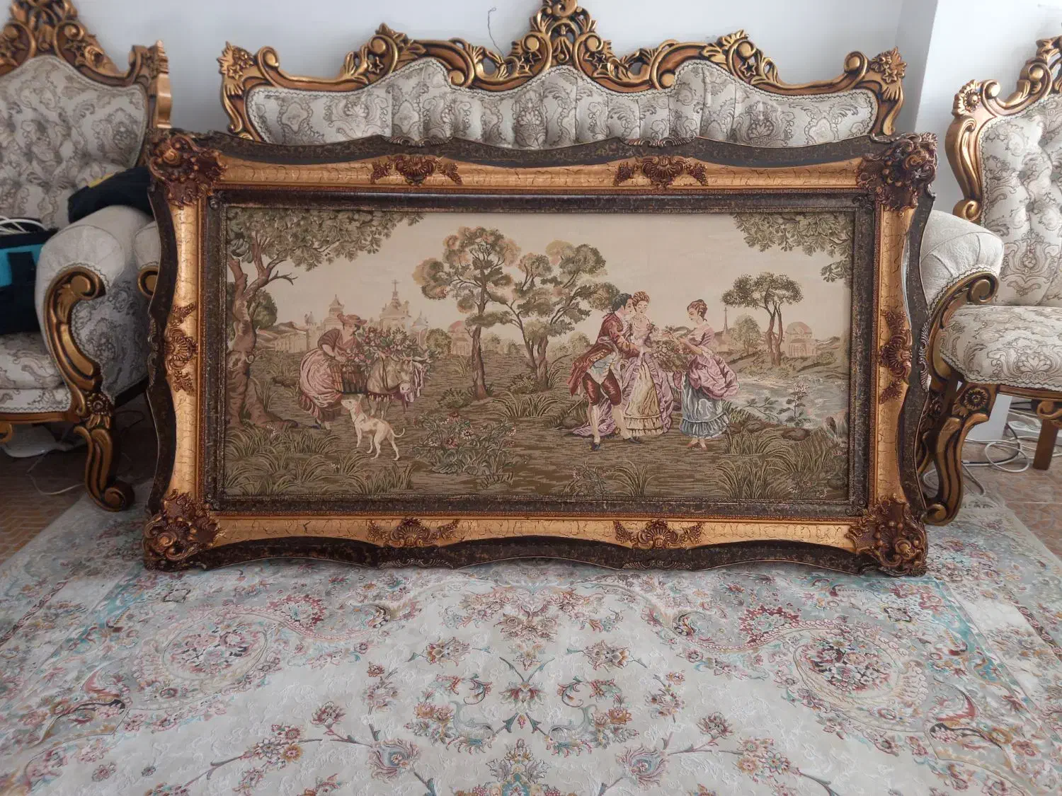 عوض کردن خونه|تابلو فرش|بندر انزلی, گلسرخ|دیوار