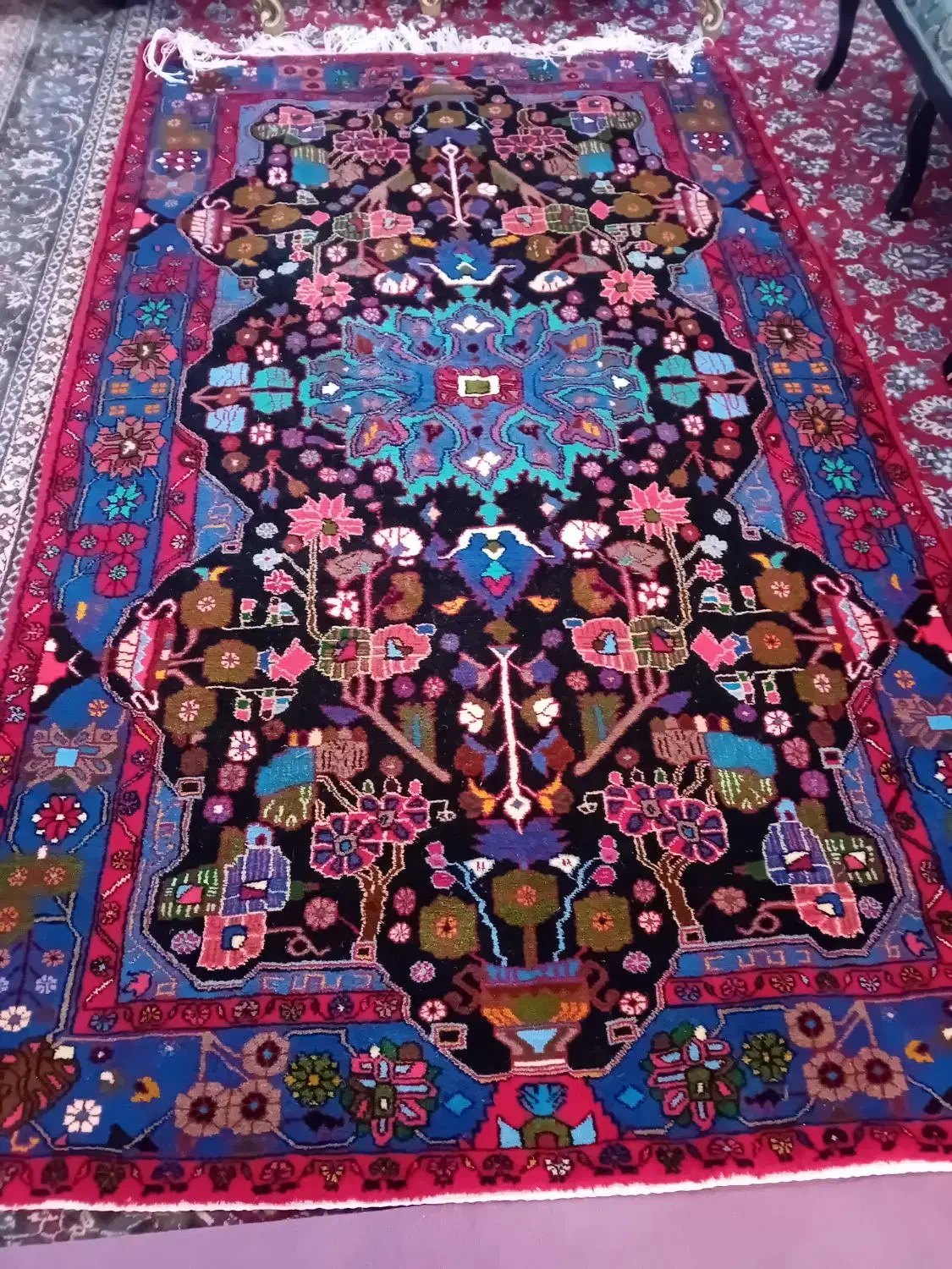 قالی دستبافت|فرش|نهاوند, |دیوار