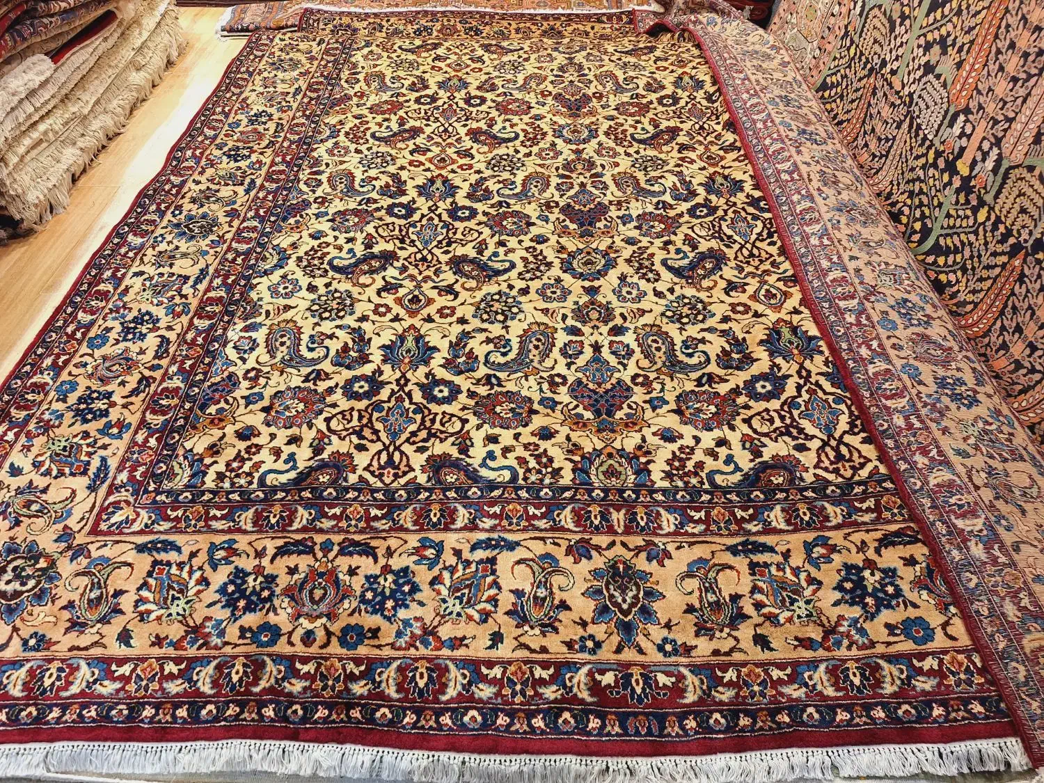 قالی ۱۴متری دستباف یزد مارک بینش|فرش|تهران, اکباتان|دیوار