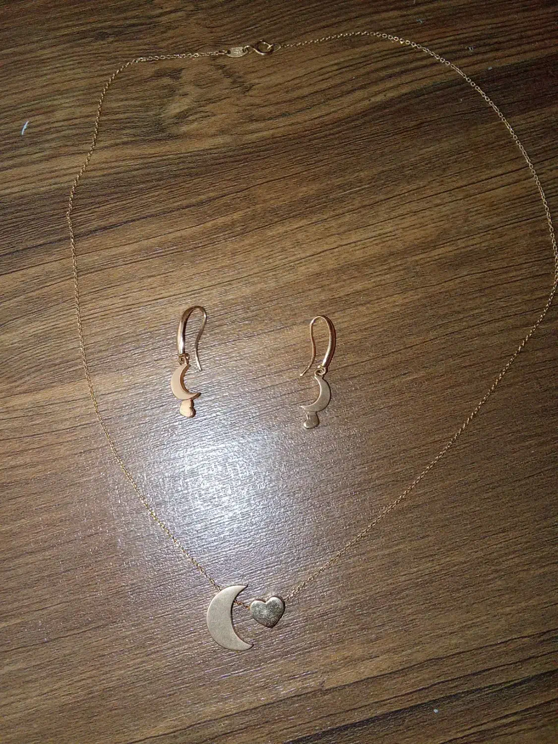 نیم ست گردنبند طلا و گوشواره نوی نو|جواهرات|زنجان, |دیوار