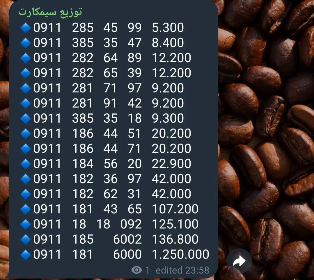 0911.185.0052 دائمی سند سفید|سیم‌کارت|بندر انزلی, گمرک|دیوار