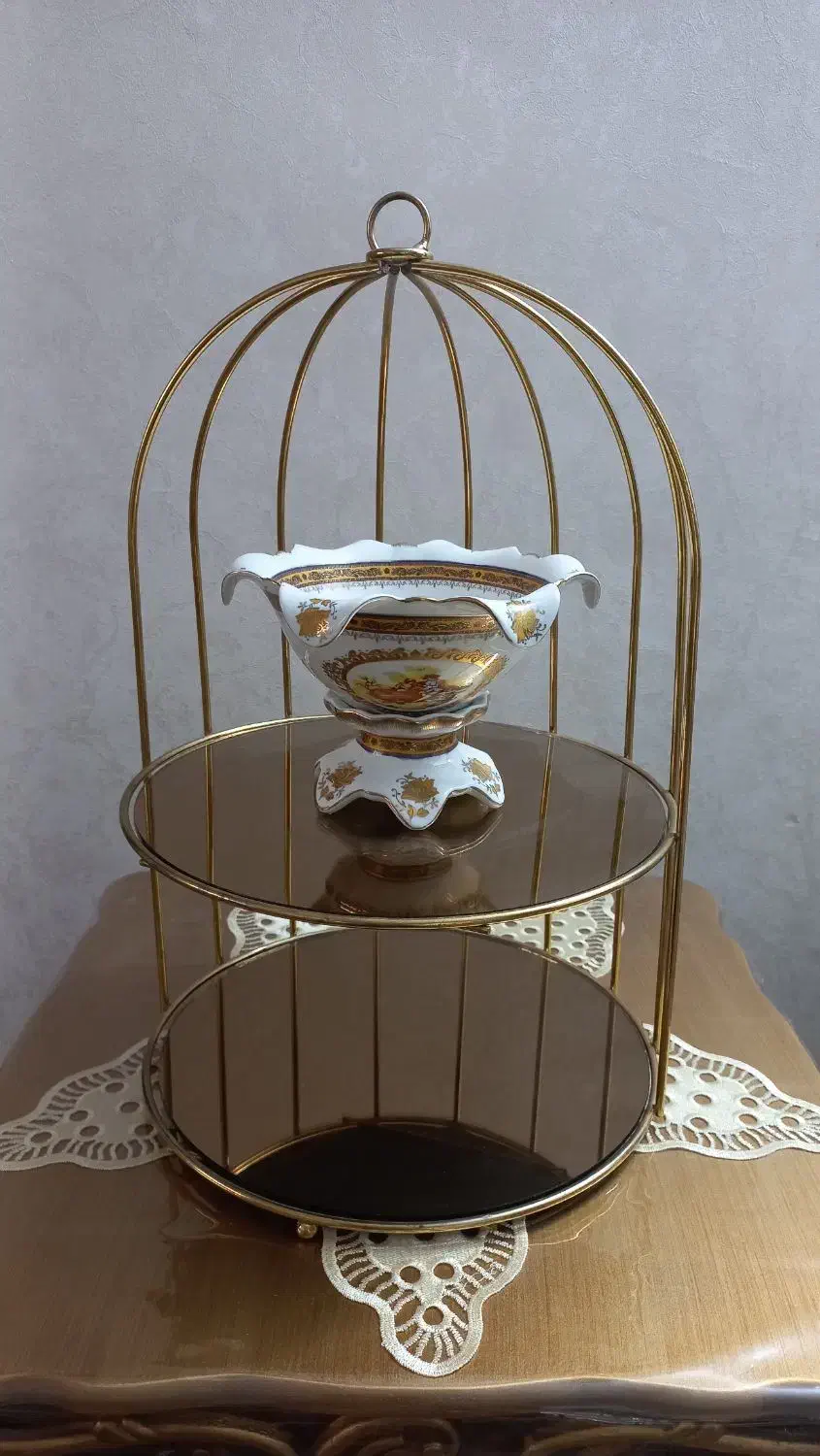 استند دوطبقه کف آینه و شکلات خوری لیلی مجنون|ظروف سرو و پذیرایی|پاکدشت, شهرک امام رضا|دیوار