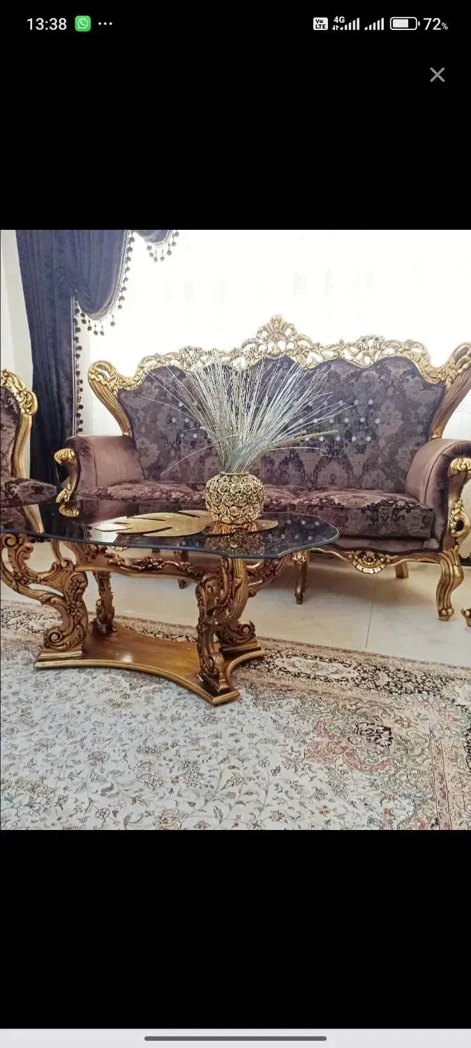 مبلمان 9 نفره استیل|مبلمان خانگی و میز عسلی|پردیس, فاز ۳|دیوار