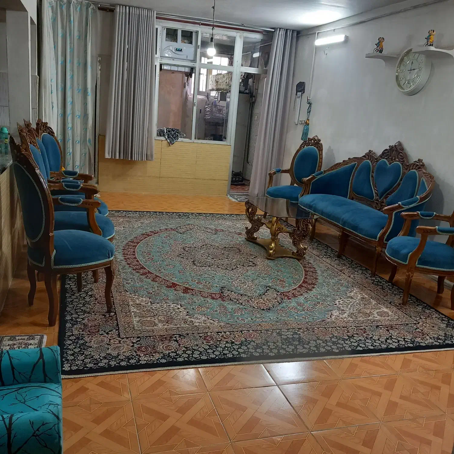 مبل سلطنتی ۹ نفره|مبلمان خانگی و میز عسلی|محمدیه-قزوین, |دیوار