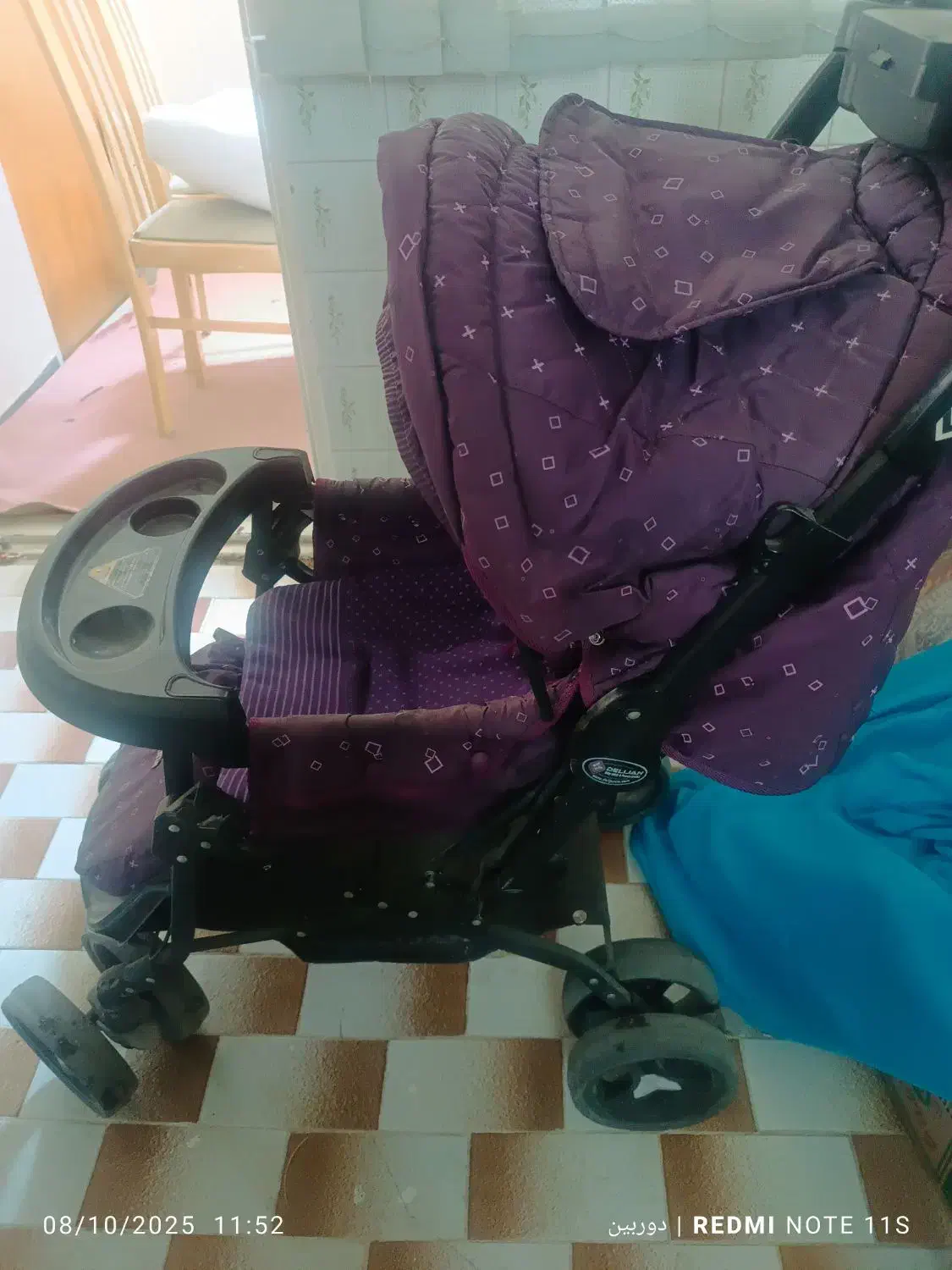 کالسکه دلیجان سالم رنگ بنفش|کالسکه و لوازم جانبی|خرمآباد, |دیوار