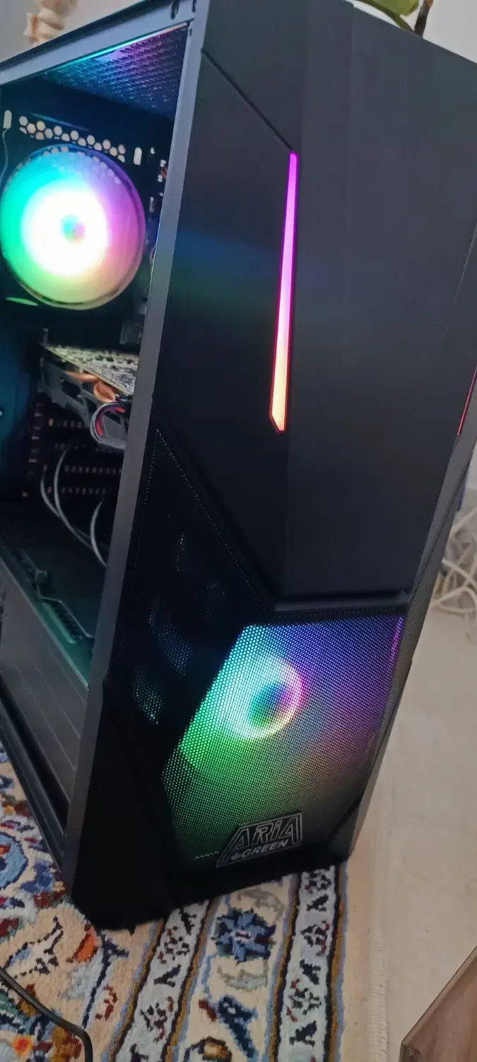 کیس گیمینگ اقتصادی rx570 اجرای بازی های روز|رایانه رومیزی|قم, بلوار امین و ساحلی|دیوار