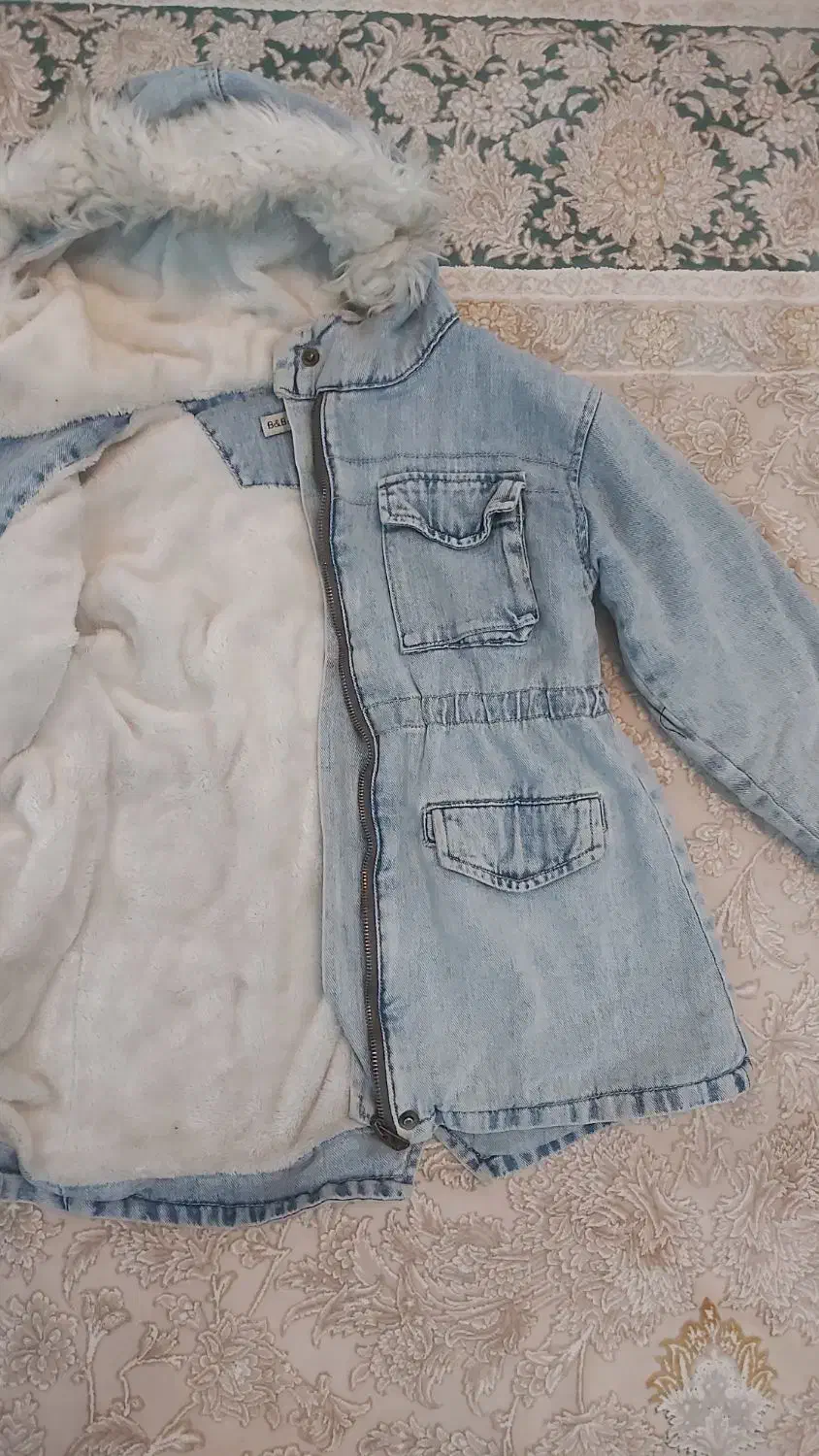 کاپشن دخترانه جین|کفش و لباس بچه|کرمانشاه, |دیوار