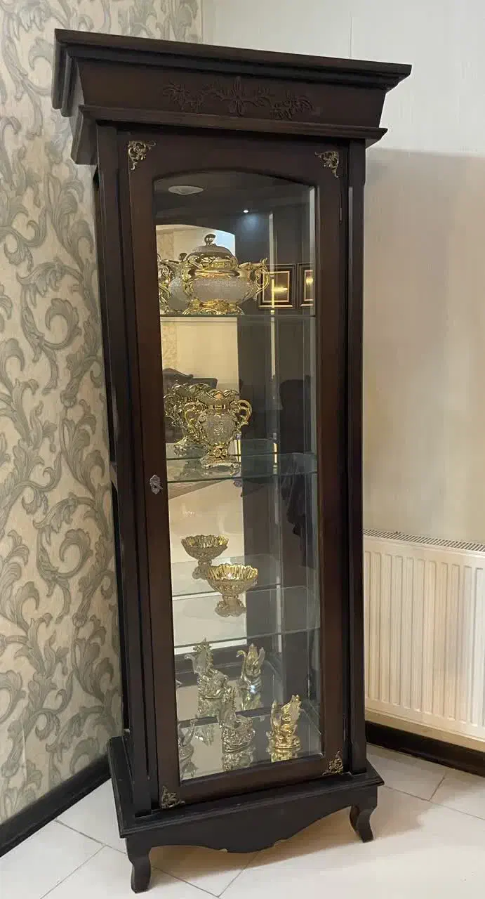 گنجه قهوه‌ای سوخته|بوفه، ویترین، کنسول|مشهد, سمزقند|دیوار