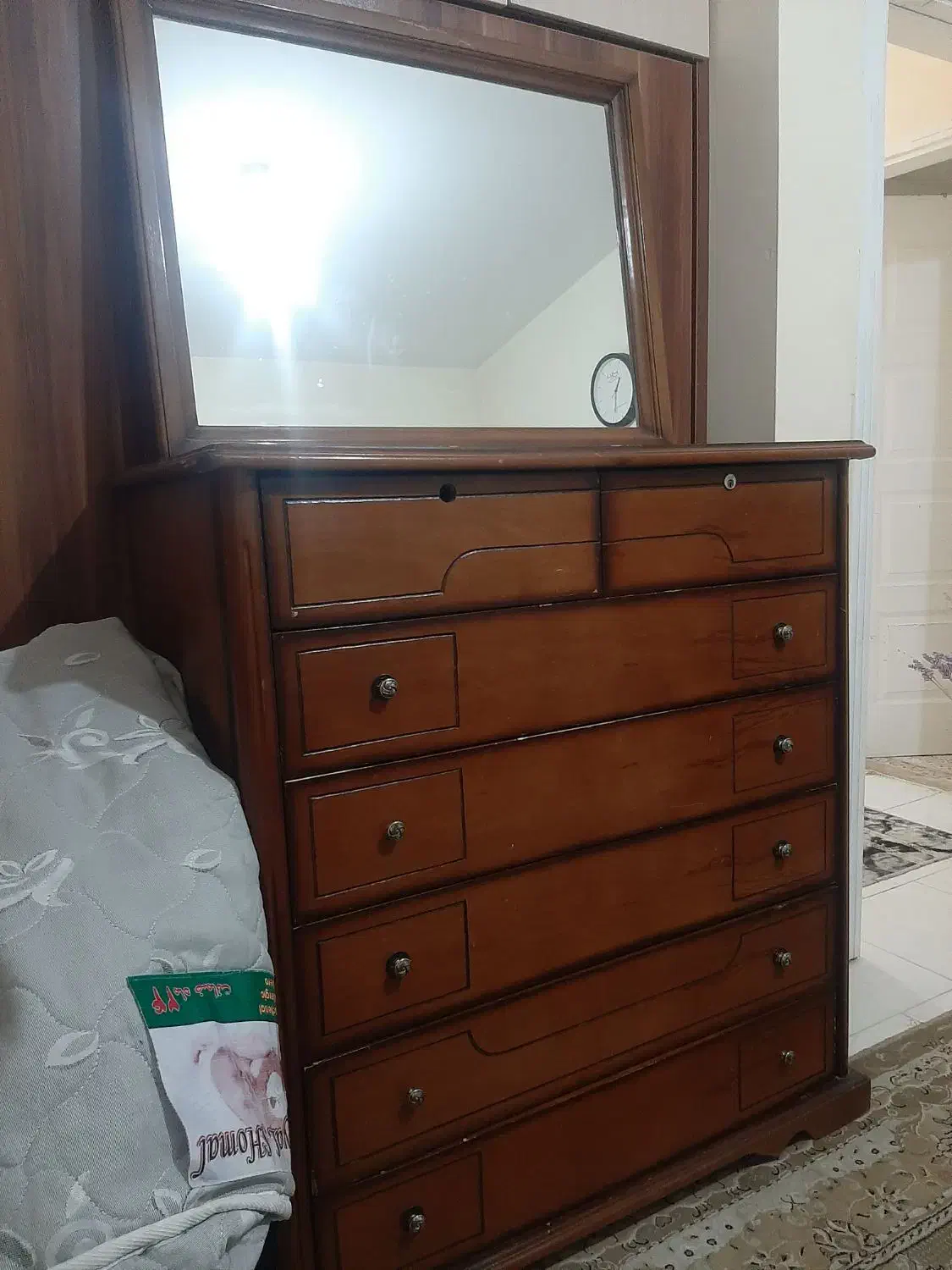 دراور ۷ کشو با آینه|جاکفشی، کمد، دراور|پردیس, فاز ۱۱|دیوار