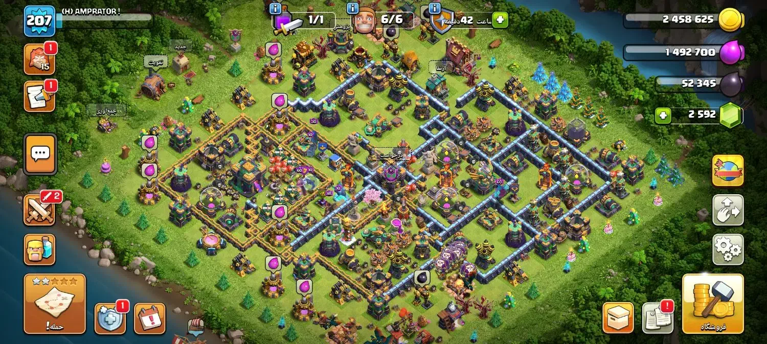 اکانت کلش طاق با کانال تگرام وقت بالا ۸۰۰۰ عربی|کنسول، بازی ویدئویی و آنلاین|شادگان, |دیوار