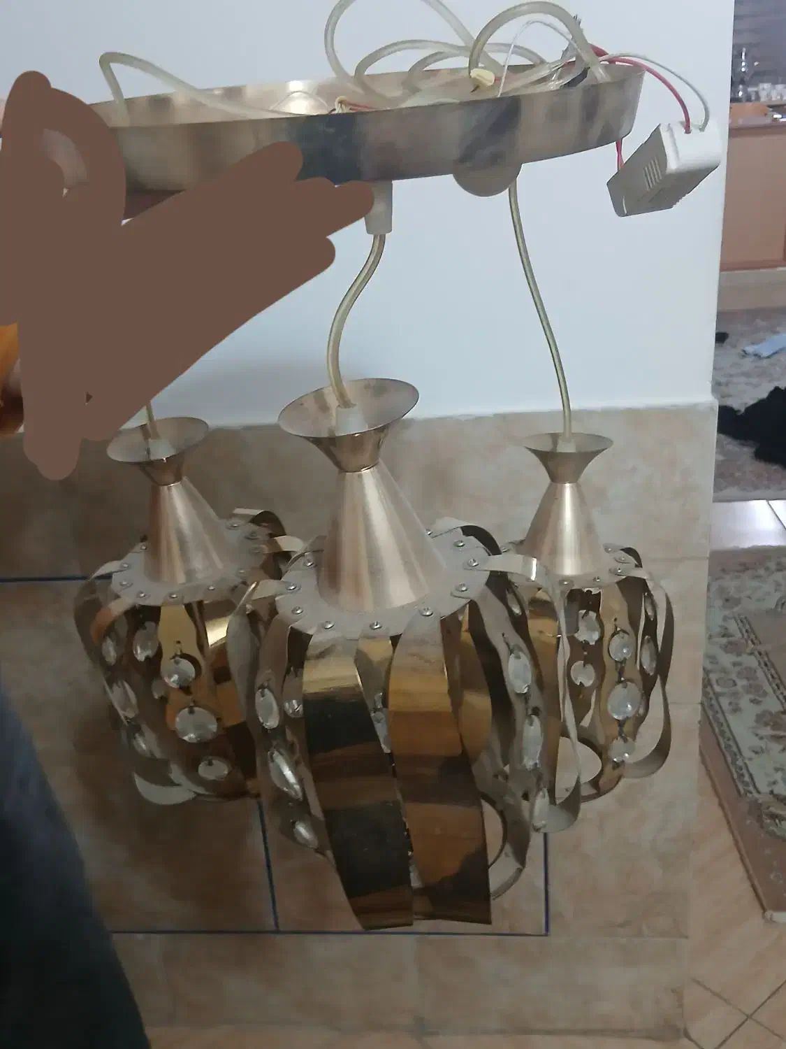 لوستر|لوستر و چراغ آویز|ازنا, |دیوار